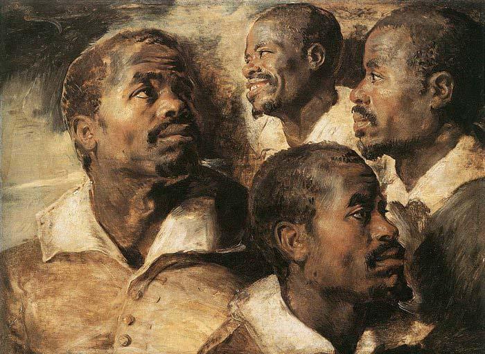 Peter Paul Rubens Four Studies of the Head of a Negro Germany oil painting art